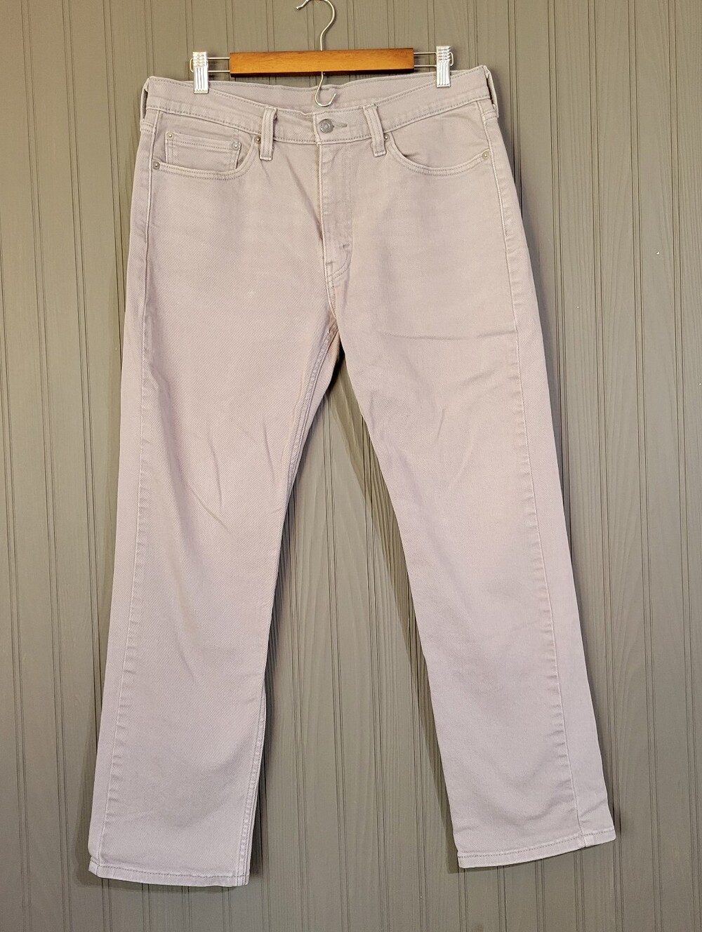 Levi's Denim Jeans Relaxed Fit Straight Leg Light Gray Men's 33x30